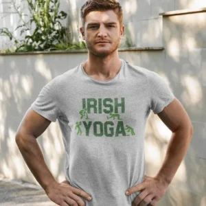 Irish Yoga T-shirt -SmartPrintsInk Designs