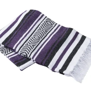 Hand woven yoga Blanket Striped